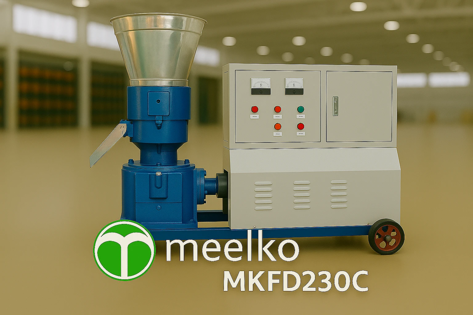 Electric Pellet Mill Machine MKFD230C related product image - PHA+VGhlIDxzdHJvbmc+TUtGRDIzMEMgZWxlY3RyaWMgcGVsbGV0IG1pbGw8L3N0cm9uZz4gaXMgc3BlY2lhbGx5IGRlc2lnbmVkIHRvIHByb2Nlc3MgPHN0cm9uZz5hbGZhbGZhLCBncmFzc2VzLCBhbmQgZm9yYWdlczwvc3Ryb25nPiBpbnRvIGhpZ2gtcXVhbGl0eSBwZWxsZXRzIHRoYXQgYXJlIG51dHJpdGlvdXMgYW5kIGVhc3kgdG8gc3RvcmUuIFRoYW5rcyB0byBpdHMgPHN0cm9uZz5yZWluZm9yY2VkIGZsYXQgZGllIHN5c3RlbTwvc3Ryb25nPiwgaXQgY29tcGFjdHMgcGxhbnQgZmliZXIgd2l0aG91dCB0aGUgbmVlZCBmb3IgZXh0ZXJuYWwgYWRkaXRpdmVzLCBwcm9kdWNpbmcgYSB1bmlmb3JtLCBkZW5zZSwgYW5kIHZhbHVlLWFkZGVkIGJhbGFuY2VkIGZlZWQuPC9wPg==