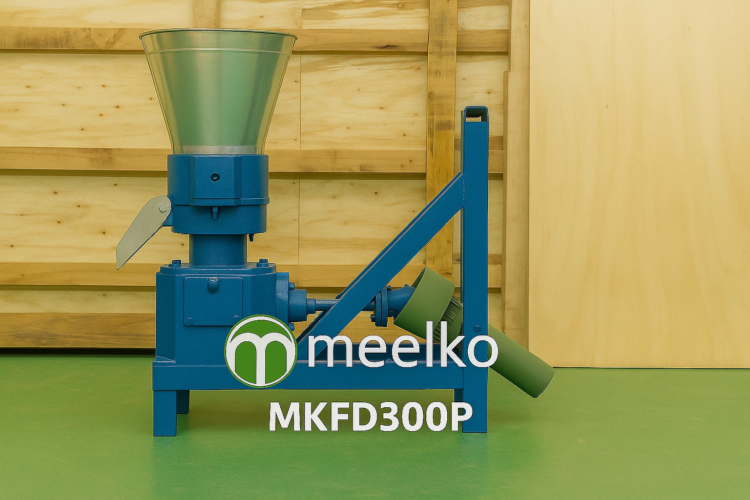 MKFD300P PTO Pellet Mill – 300 mm related product image - TWVlbGtvIE1LRkQzMDBQIFBUTyBwZWxsZXQgbWlsbCB3aXRoIDMwMCBtbSBkaWUsIGRyaXZlbiBieSB0cmFjdG9yIFBUTyB3aXRoIG5vIGdyaWQgZWxlY3RyaWNpdHkgcmVxdWlyZWQuIE1pZC1yYW5nZSBjYXBhY2l0eSBtb2RlbCBpZGVhbCBmb3IgcnVyYWwgYW5kIHNlbWktbW9iaWxlIG9wZXJhdGlvbnMgbmVlZGluZyBjb25zaXN0ZW50IG91dHB1dCBvZiBiaW9tYXNzIGZ1ZWwgcGVsbGV0cyBvciBhbmltYWwgZmVlZCBwZWxsZXRzLg==